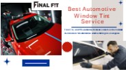 XPEL Window Tint - Ultimate Automotive Enhancement