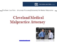 Cleveland Medical Malpractice Attorney