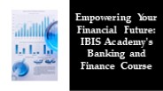 Premium banking and finance course