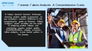 Forensic Failure Analysis: A Comprehensive Guide