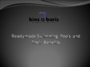 Readymade Swimming Pools and Their Benefits