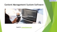 Content Management System Software