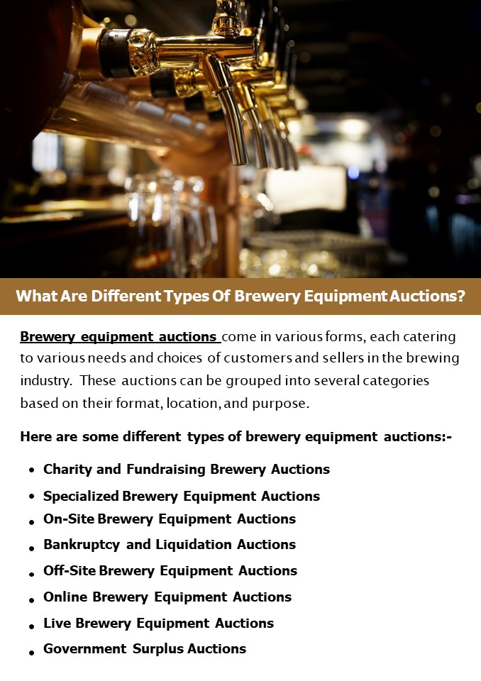 PPT What Are Different Types Of Brewery Equipment Auctions