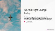Air Asia flight change policy
