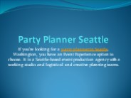 Party Planner Seattle