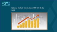 Betaine Market Consumption, Forecast- 2023-2032