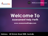 Assessment Help Perth