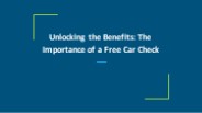 Free car check - The Auto Experts