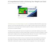 A Comprehensive Guide to Achieving Your Weight Loss Goals