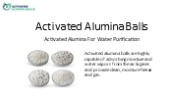Activated Alumina For Water Purification