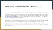How to Fix QuickBooks Error Code 6123, 0?