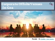 Corporate Offsite Venues in Goa