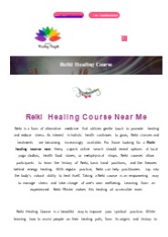 Reiki Healing Course In Delhi