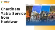 Chardham Yatra Service From Haridwar
