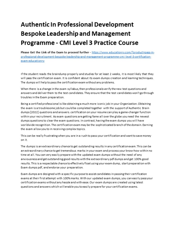 Authentic In Professional Development Bespoke Leadership and Management ...