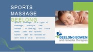 Best Sports Massage Geelong