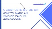 How to Mark an Invoice Paid in QuickBooks