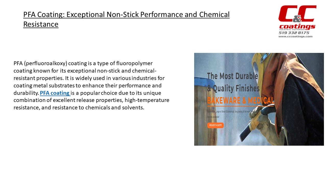 PFA Coating: Exceptional Non-Stick Performance and Chemical Resistance