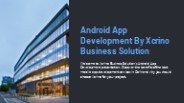 Android App Development