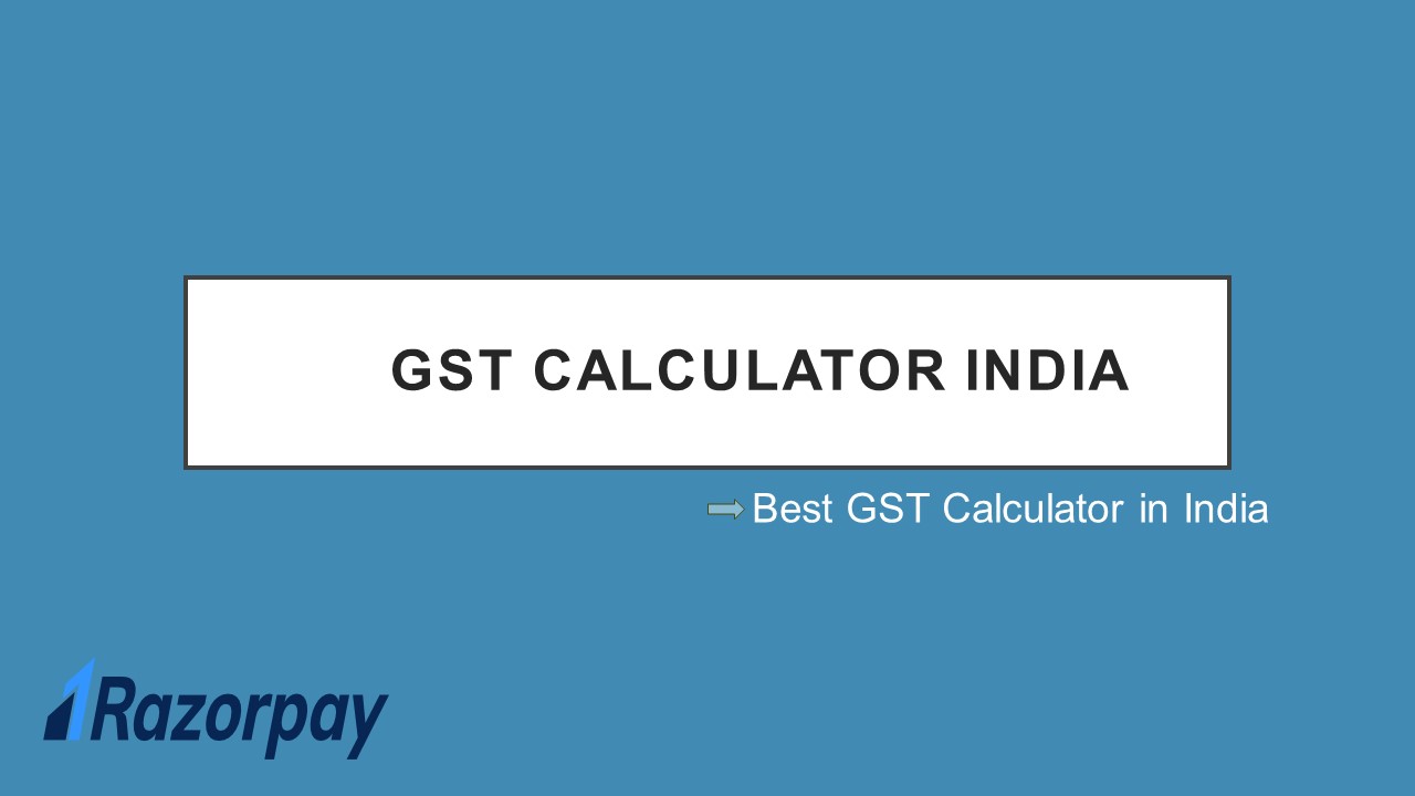 PPT GST Calculator in India PowerPoint presentation free to