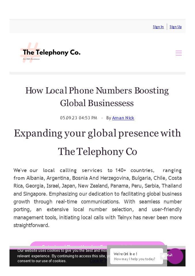 How Local Phone Numbers Boosting Global Businessess