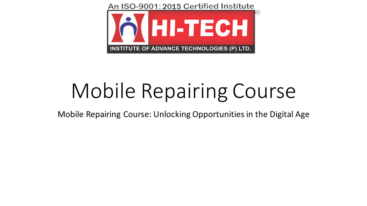 mobile repairing course