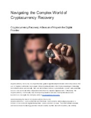 Navigating the Complex World of Cryptocurrency Recovery