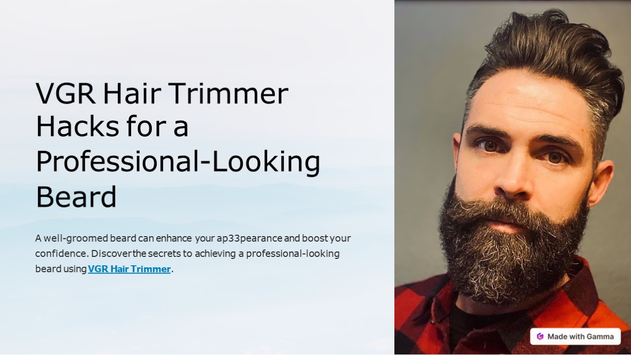 vgr-hair-trimmer-hacks-for-a-professional-looking-beard