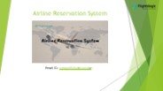 Airline Reservation System