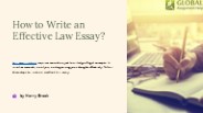 How to Write an Effective Law Essay?