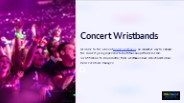Dazzling Concert Wristbands