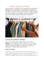 washer and dryer sheets