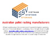Mastering Warehouse Storage: Australian Pallet Racking Manufacturers
