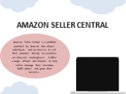 Amazon seller central