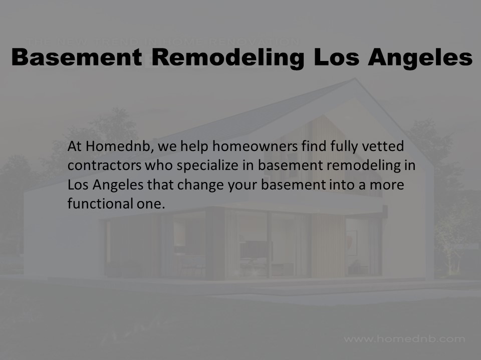 Basement Remodeling Los Angeles
