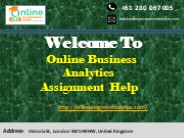 Online Business Analytics Assignment Help PPT