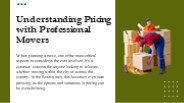 Understanding Pricing with Professional Movers