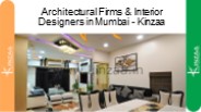 Architectural Firms & Interior Designers in Mumbai - Kinzaa