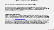 Air Compressor for rent