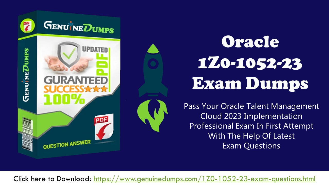 1Z0-1052-23 PDF Dumps Greatest Certification Guide
