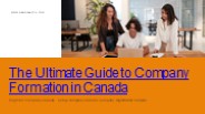 The Ultimate Guide to Company Formation in Canada