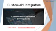 Custom API Integration