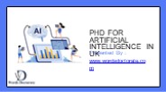 PhD For Artificial Intelligence In UK
