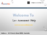 Law Assessment Help
