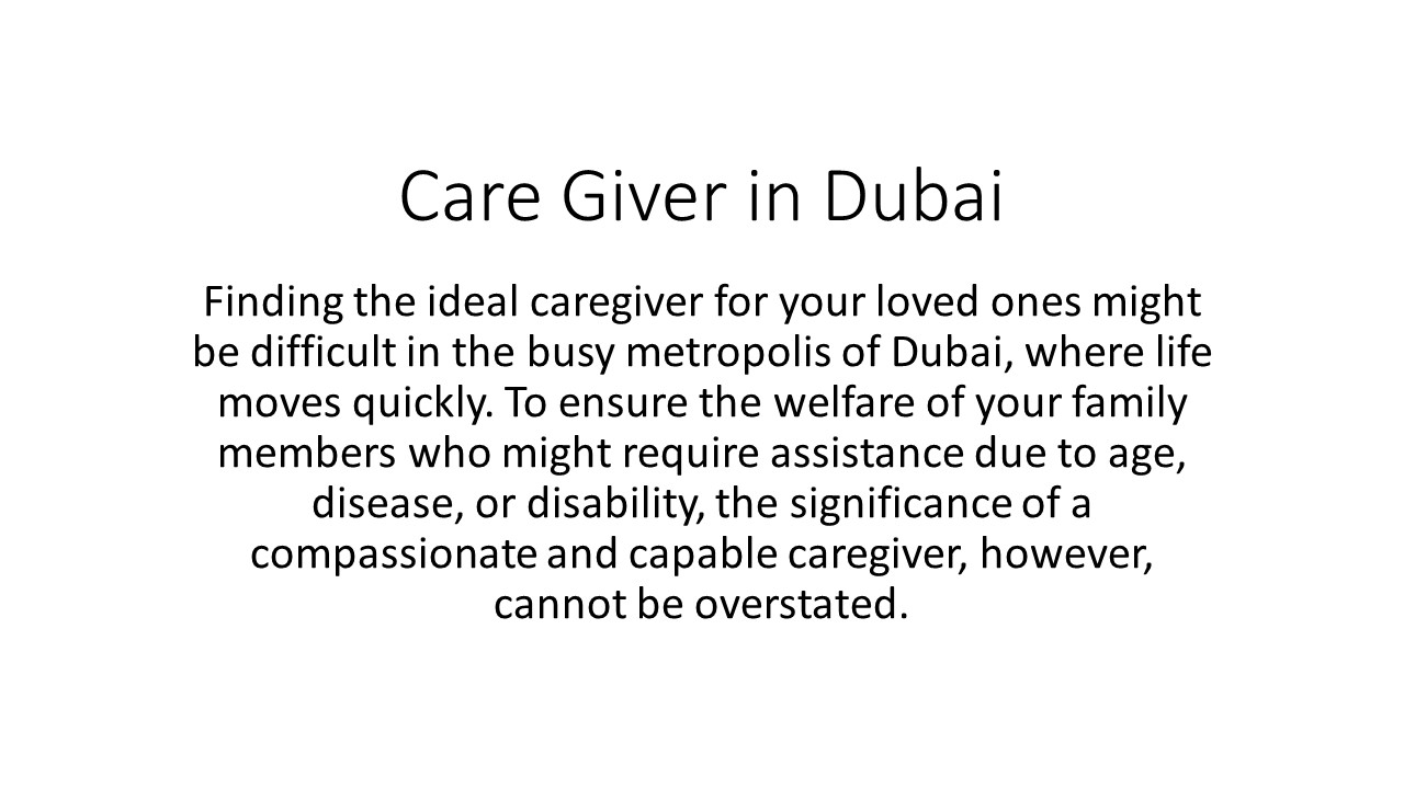 Care Giver in Dubai (1)