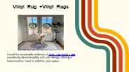 Vinyl Rug +Vinyl Rugs