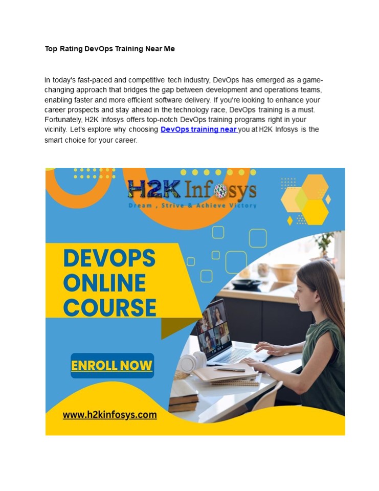 Top Rating DevOps Training Near Me