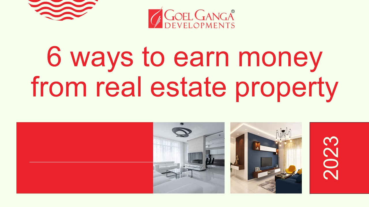 6 Ways to Earn Money From Real Estate Property