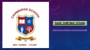 South Delhi Best Schools