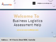 Business Logistics Assessment Help